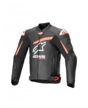 Black/Red Alpinestars GP Plus R V4 Airflow Leather Motorcycle Jacket at JTS Biker Clothing